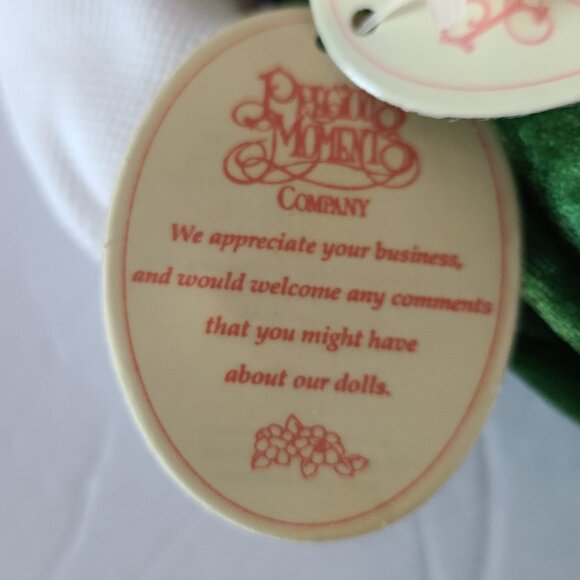 1999 PRECIOUS MOMENTS SANTA'S HELPER BOY DOLL-VINTAGE -CHRISTMAS ELF - Picture 2 of 12